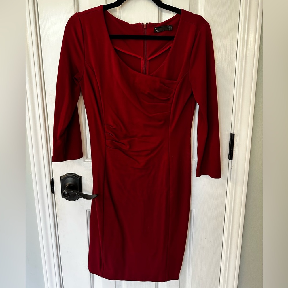 Noir Red 3/4 Sleeve Dress - Size Small